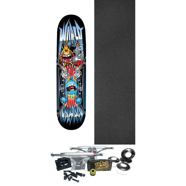 World Industries Skateboards Heavy Metal Skateboard Deck - 8.5" x 32" - Complete Skateboard Bundle